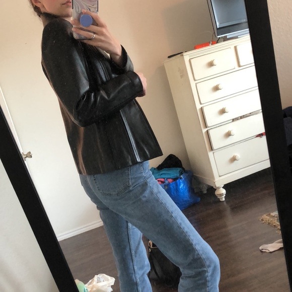 VINTAGE LEATHER JACKET - Picture 3 of 4